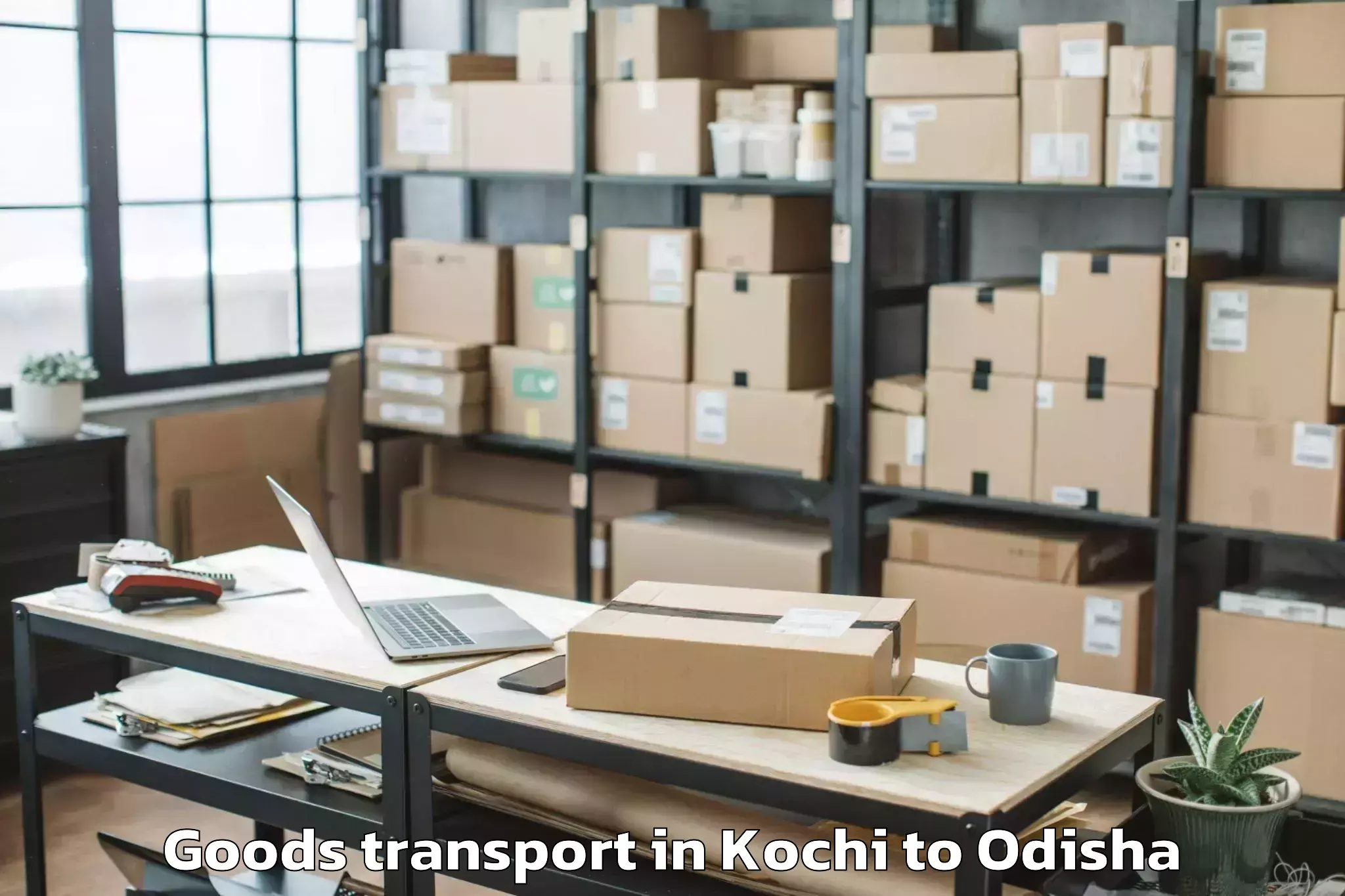 Expert Kochi to Kharhial Goods Transport